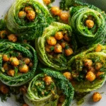 Mediterranean Cabbage Wraps with Lemon-Herb Chickpeas