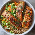 Miso Salmon & Farro Bowl: The 2026 "Toasty & Savory" Meal Prep Win