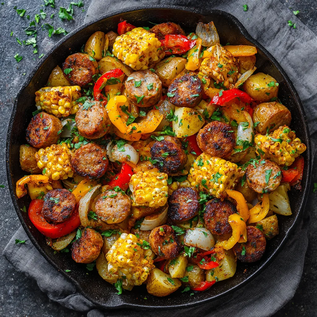 Rustic Vegan Corn Potato Sausage Skillet for a Delightful Dinner 2 Rustic Vegan Corn Potato Sausage Skillet for an Earth Friendly Dinner