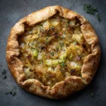 Savory Cabbage and Onion Tart with a Flaky Sourdough Crust