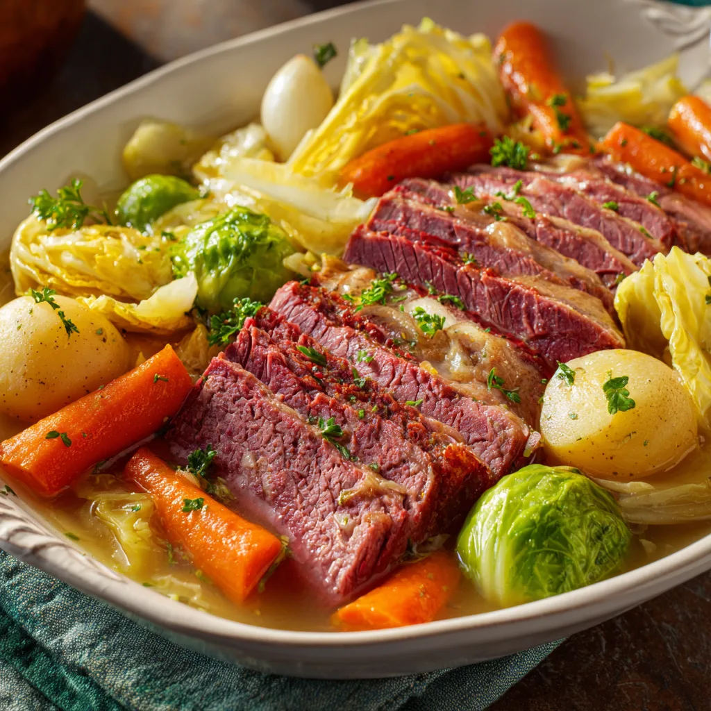 Slow Cooker Corned Beef and Cabbage: Effortless Dinner Magic! 2 Slow Cooker Corned Beef and Cabbage: The Set-It-and-Forget-It Meal