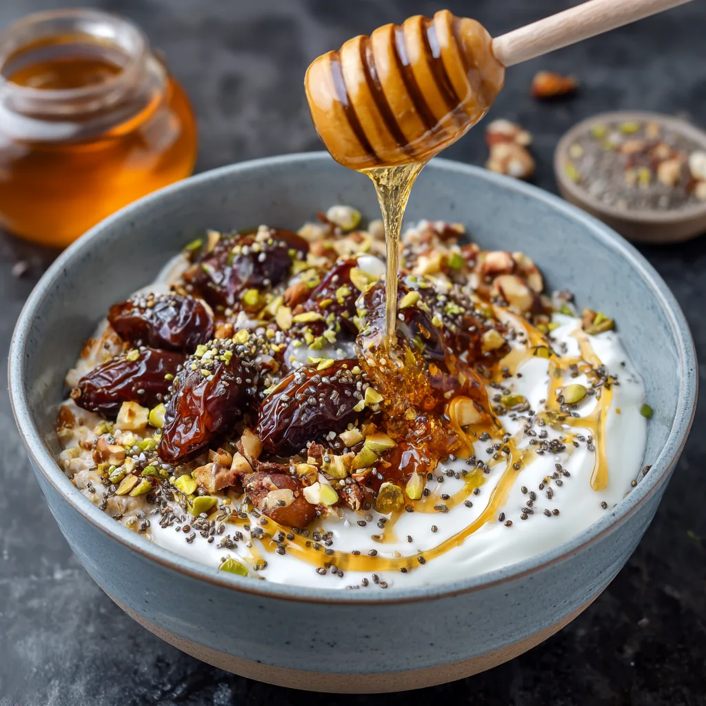 Suhoor Energy Bowls: Greek Yogurt, Honey, and Dates