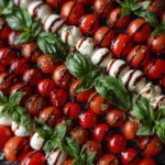American Flag Caprese Platter (vegetarian)
