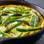 Asparagus Goat Cheese Frittata (gluten-free)