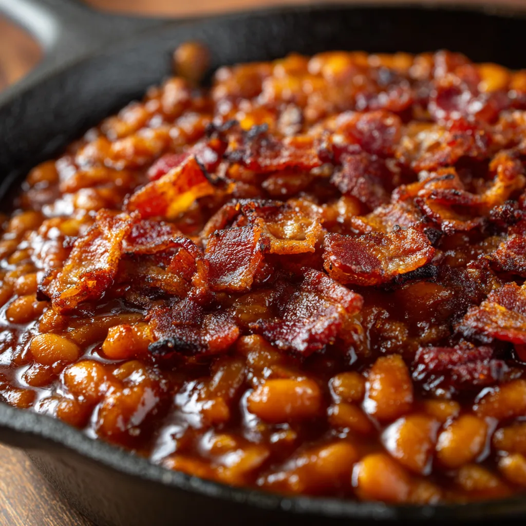 BBQ Baked Beans with Bacon and Brown Sugar (BBQ)