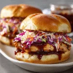 BBQ Chicken Sandwiches with Crunchy Slaw (BBQ)