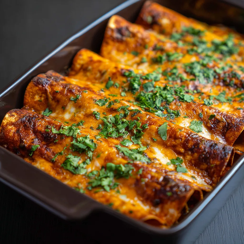Black Bean and Sweet Potato Enchiladas (vegetarian)
