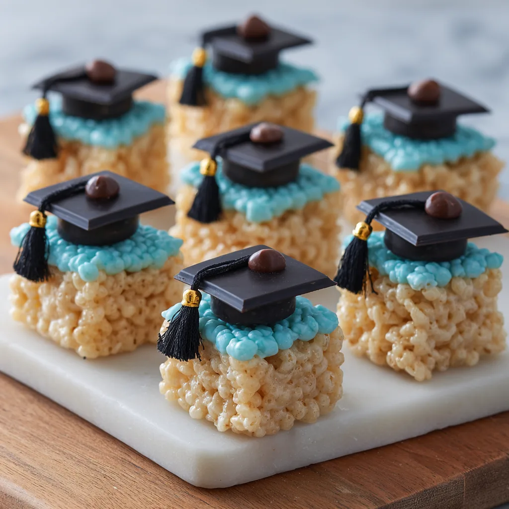 Cap-and-Gown Rice Krispie Treats