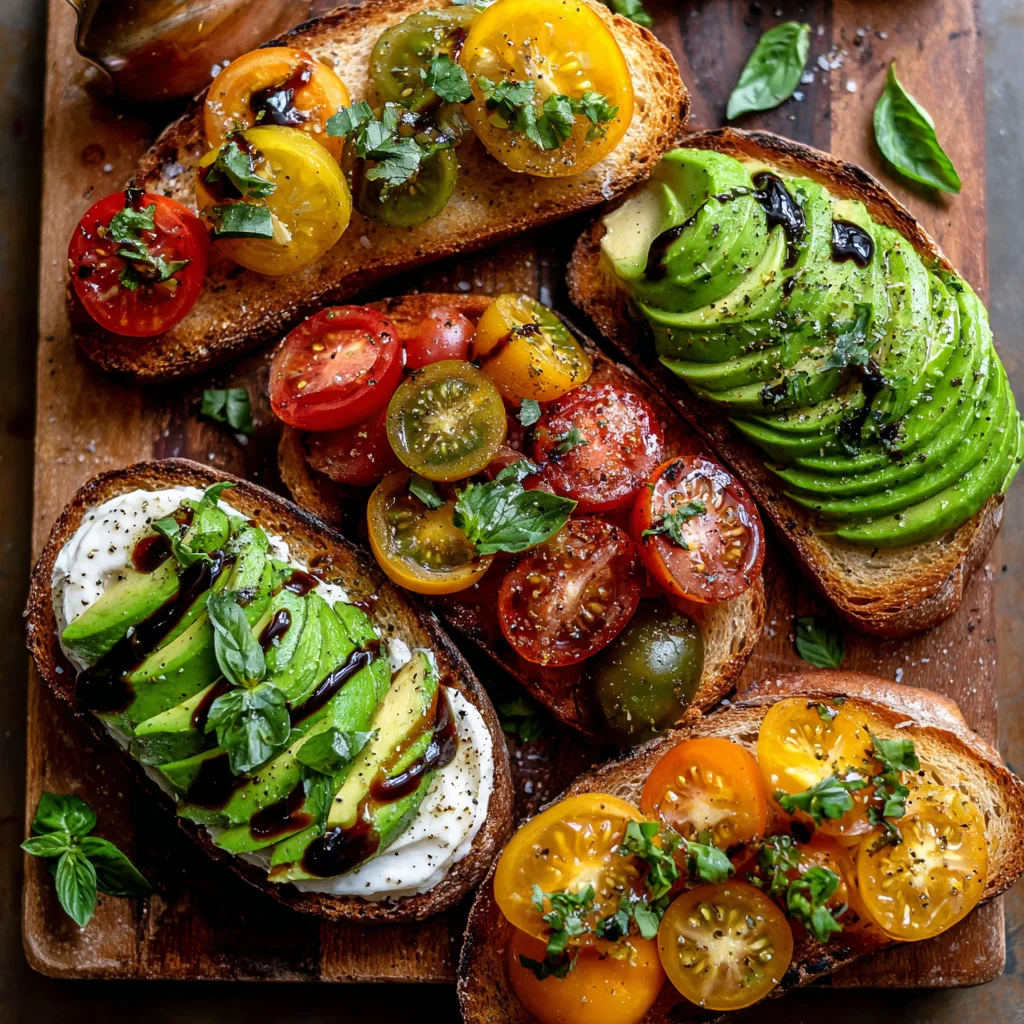 Caprese Avocado Toast Platter