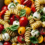 Caprese Pasta Salad with Cherry Tomatoes