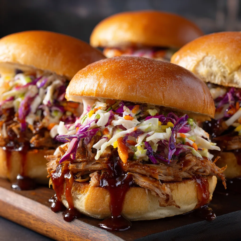 Carolina Pulled Pork Sandwiches with Vinegar Sauce (BBQ)