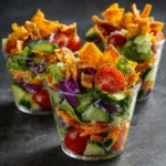Chopped Salad Cups with Ranch Crunch