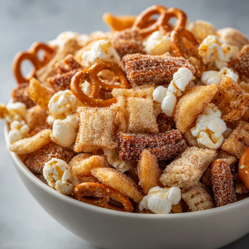 Churro Cinnamon Sugar Snack Mix
