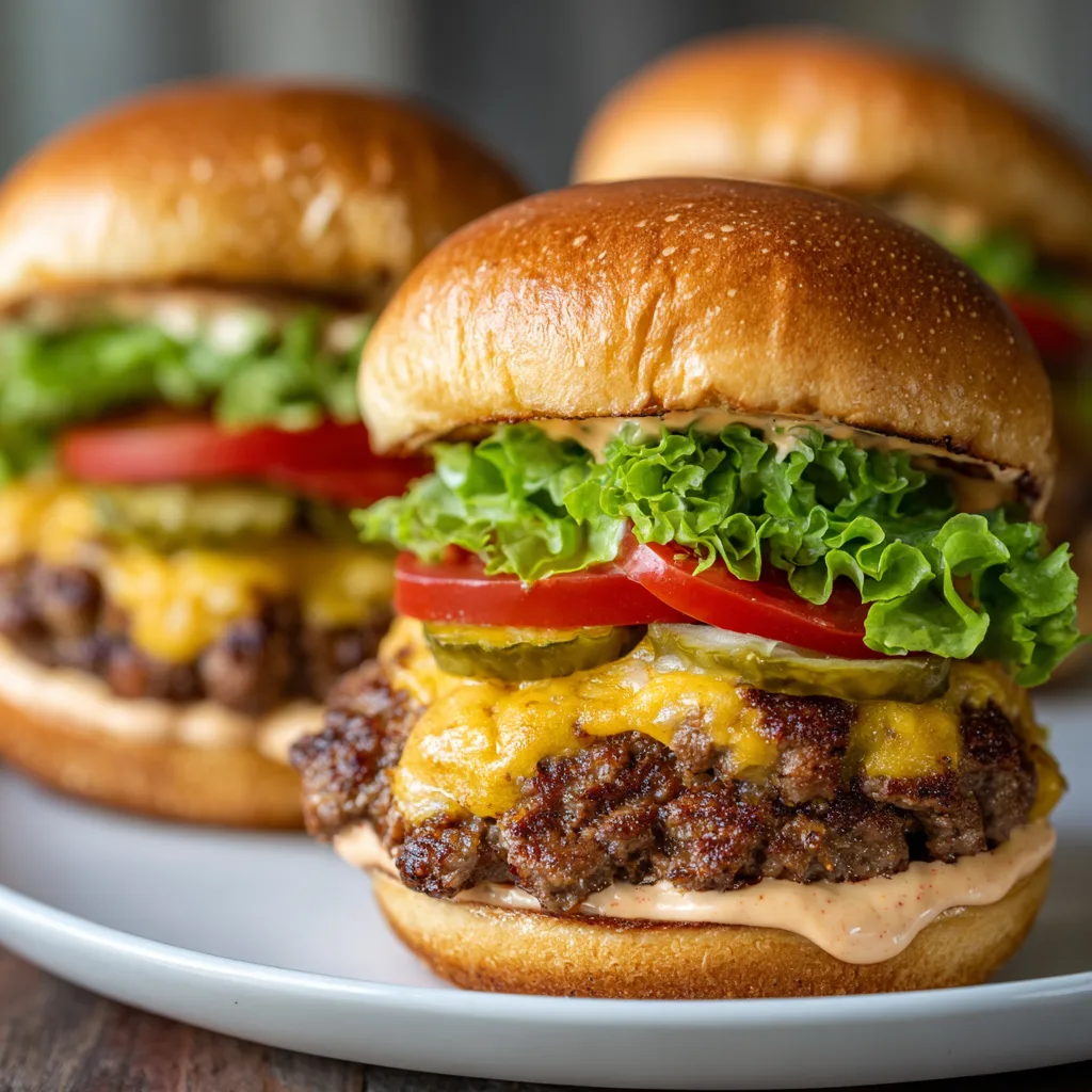 Classic Smash Burgers with Secret Sauce