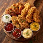 Crispy Chicken Tender Board with Sauces