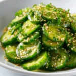 Crunchy Cucumber Salad with Sesame Dressing (gluten-free)