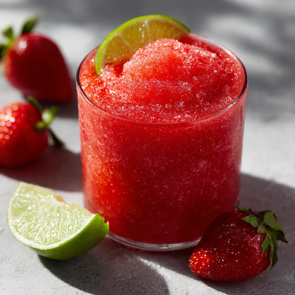 Frozen Strawberry Margarita Slush