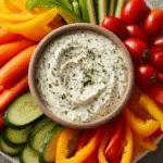 Greek Yogurt Ranch Dip and Crudités Platter