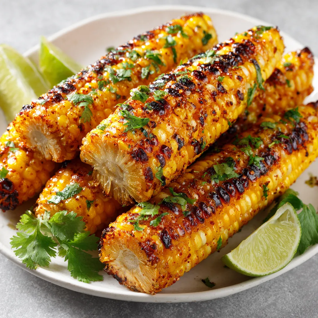 Grilled Corn Ribs with Chili-Lime Seasoning
