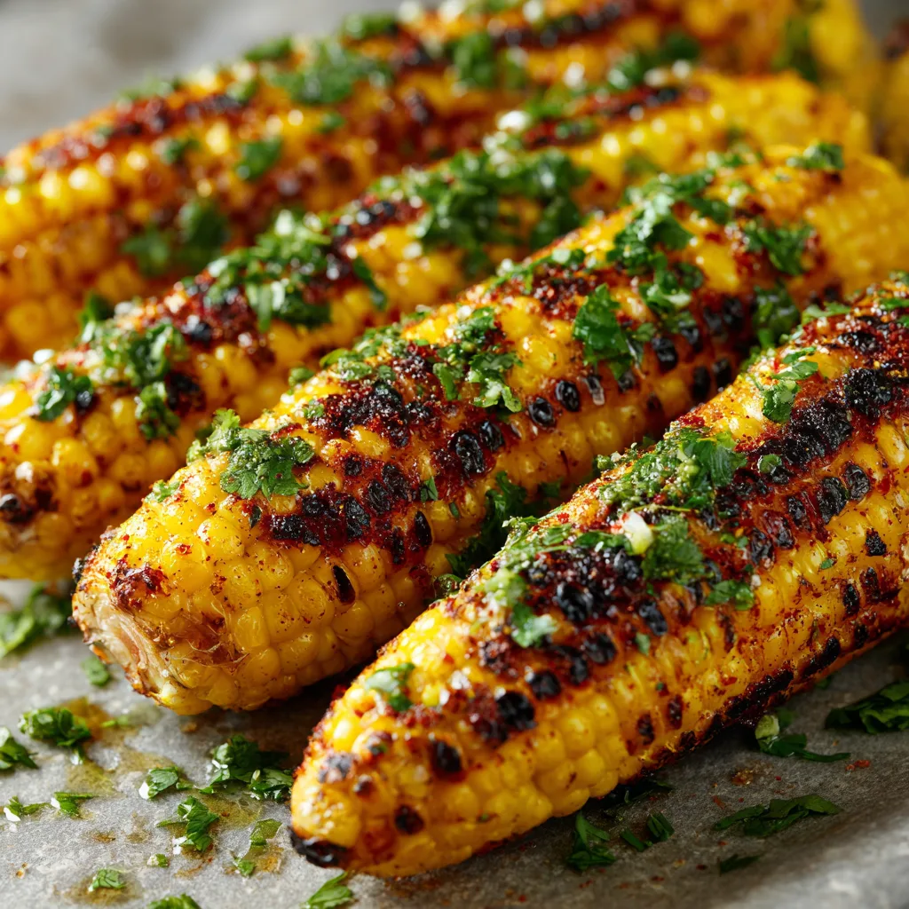 Grilled Corn with Chili-Lime Butter (grilling)