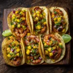 Grilled Shrimp Baja Tacos with Mango Salsa