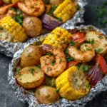 Grilled Shrimp Boil Foil Packs