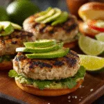 Grilled Turkey Burgers with Avocado and Lime (grilling)