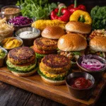 Grilled Veggie Burger Build Bar