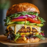 Grilled Veggie Burger Build Bar (vegetarian)
