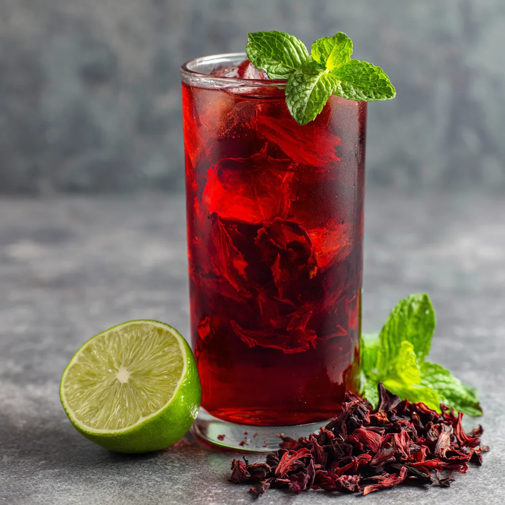 Hibiscus Red Drink Iced Tea