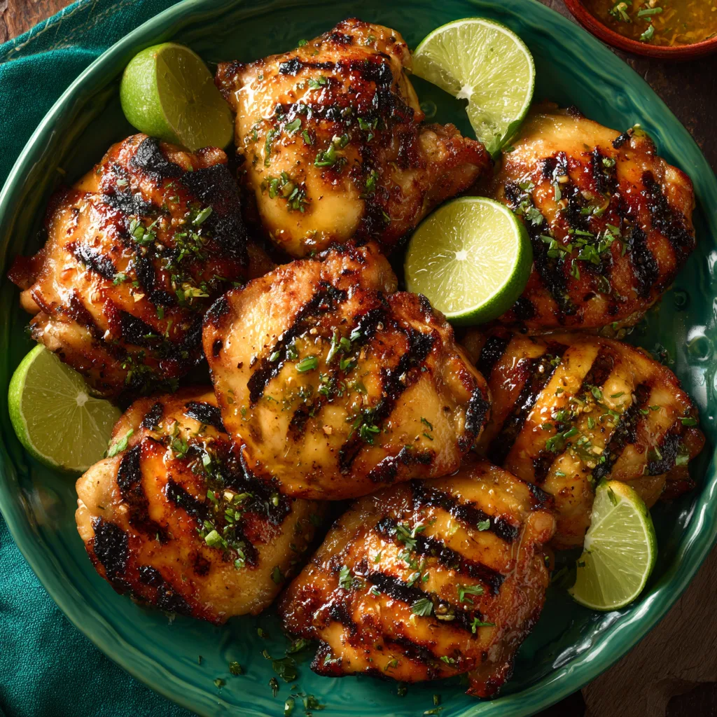 Honey-Lime Grilled Chicken Thighs (grilling)