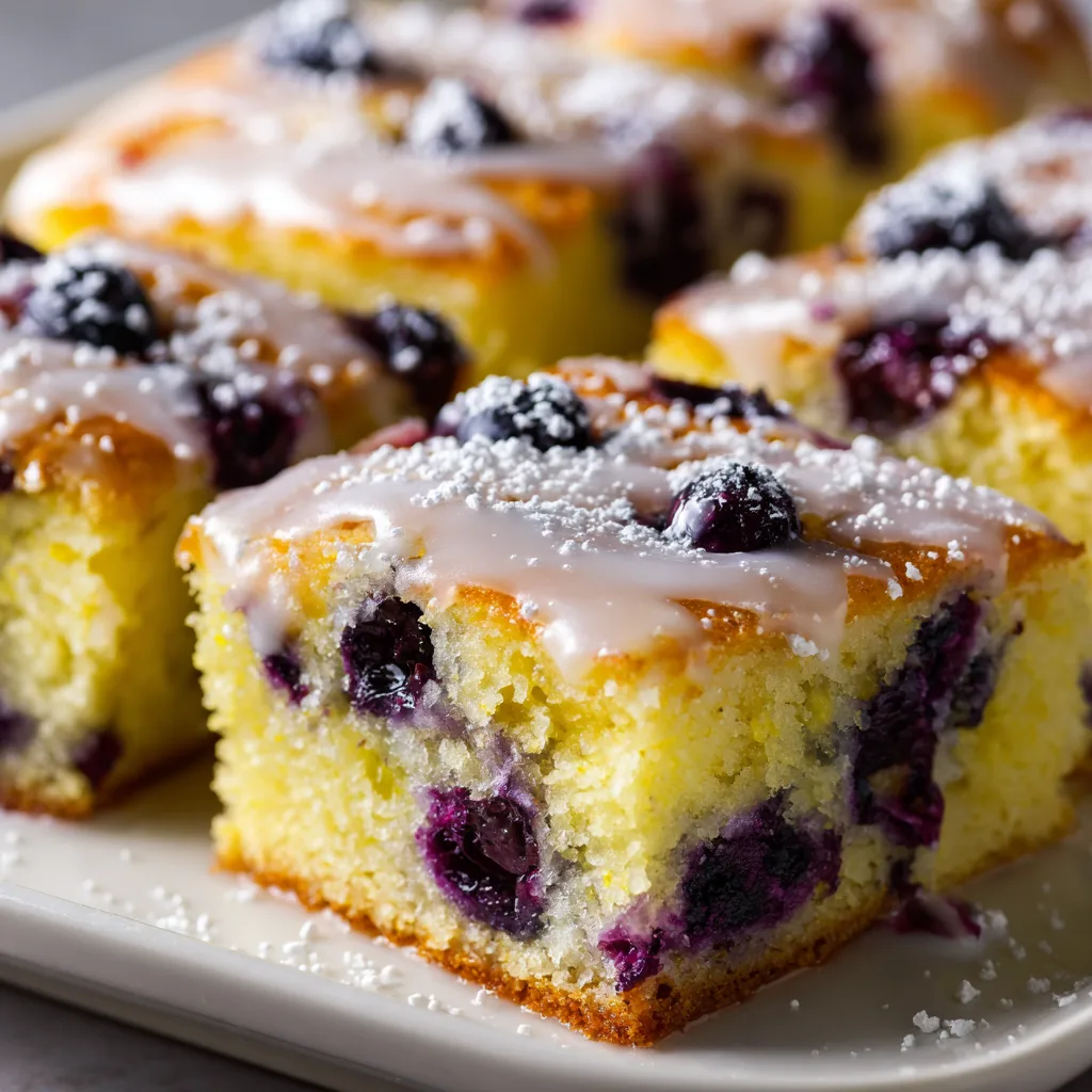 Lemon Blueberry Sheet Cake
