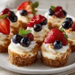 Mini No-Bake Cheesecake Bites (no-bake)