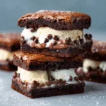 One-Bowl Brownie Ice Cream Sandwiches