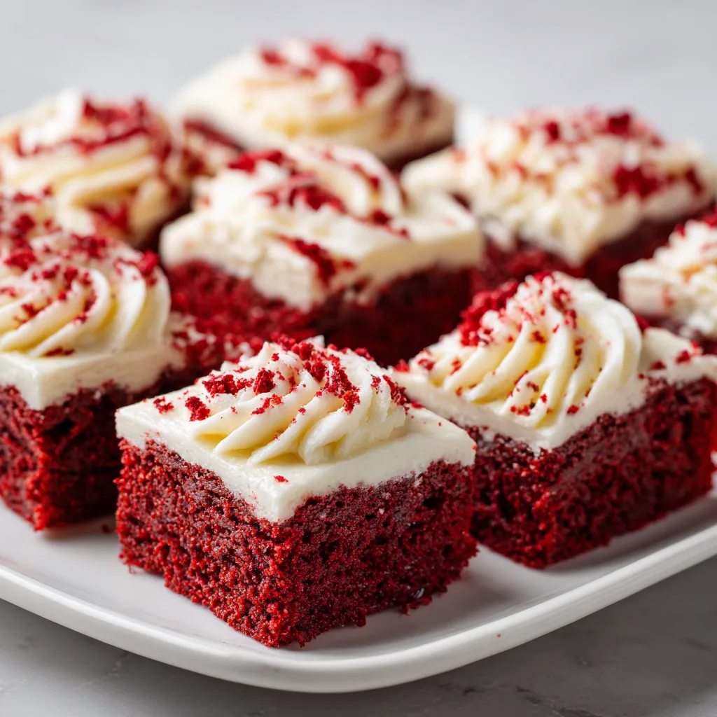 Red Velvet Cupcake Tray Bake