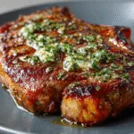 Reverse-Sear Ribeye Steak with Garlic Herb Butter (grilling)