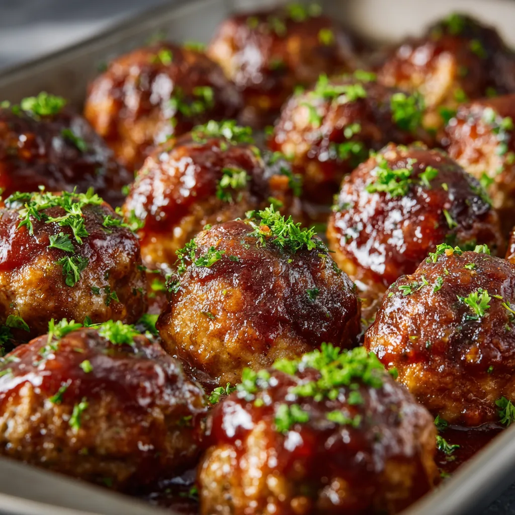 Sheet-Pan BBQ Meatballs (BBQ)