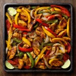 Sheet-Pan Chicken Fajitas with Charred Peppers & Onions
