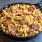 Smoked Sausage Mac and Cheese Skillet