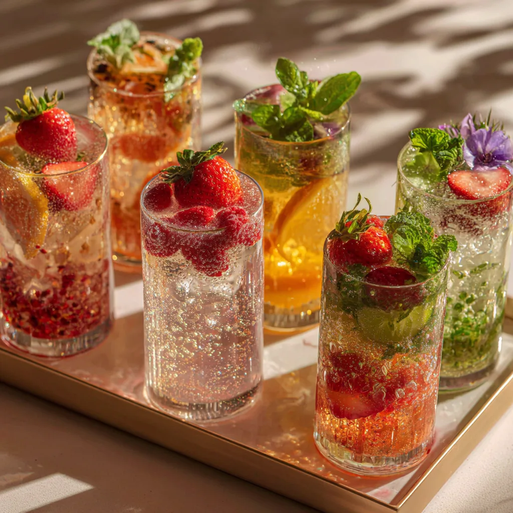 Sparkling Mocktail Flight Station
