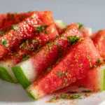 Spicy Tajín Watermelon Wedges