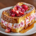 Strawberry Cream Cheese Stuffed French Toast