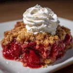Strawberry-Rhubarb Crisp with Vanilla Whip