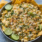 Street Corn Elote Dip with Cotija & Lime