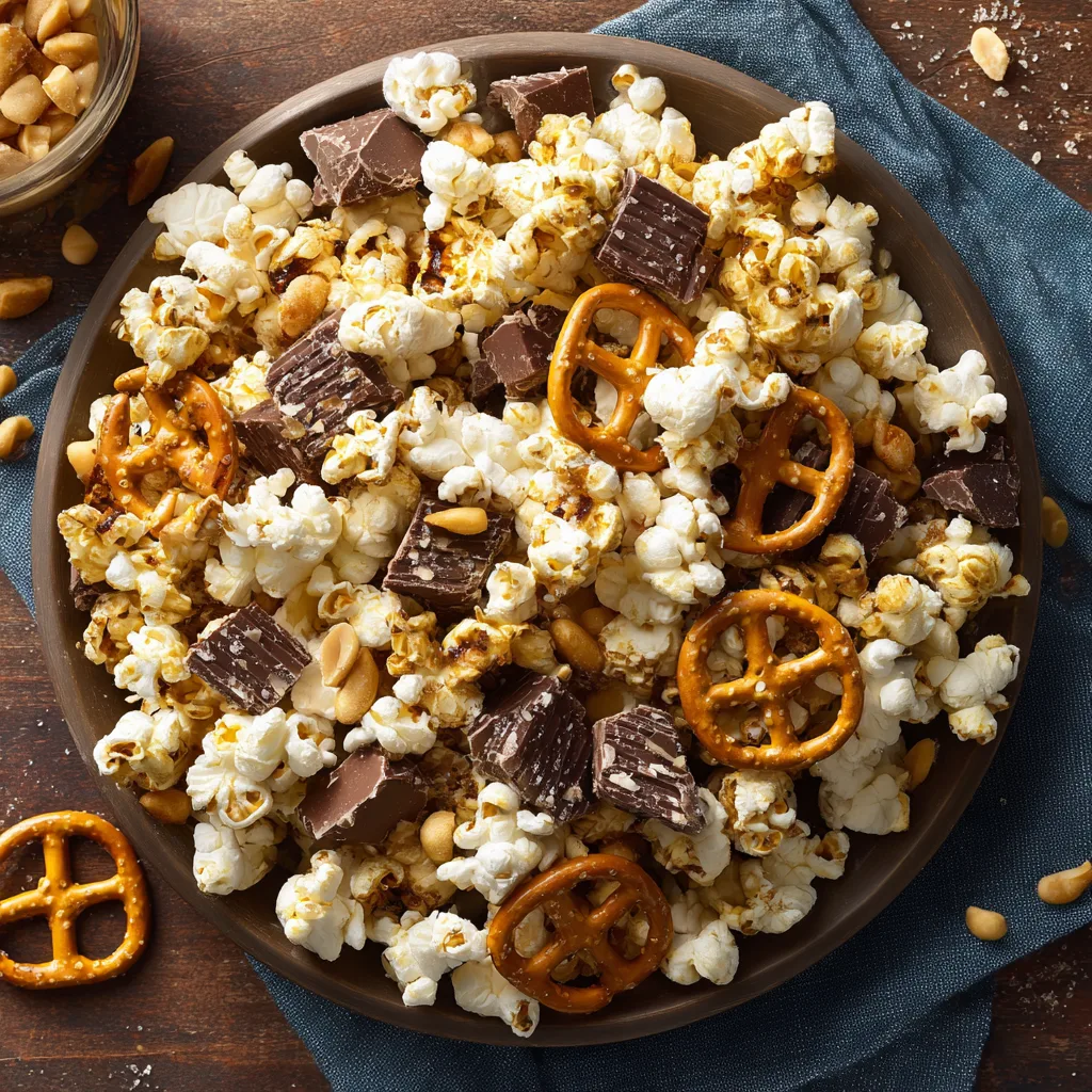 Sweet-and-Salty Popcorn Snack Mix