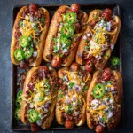 Texas Chili Dogs with All the Fixings