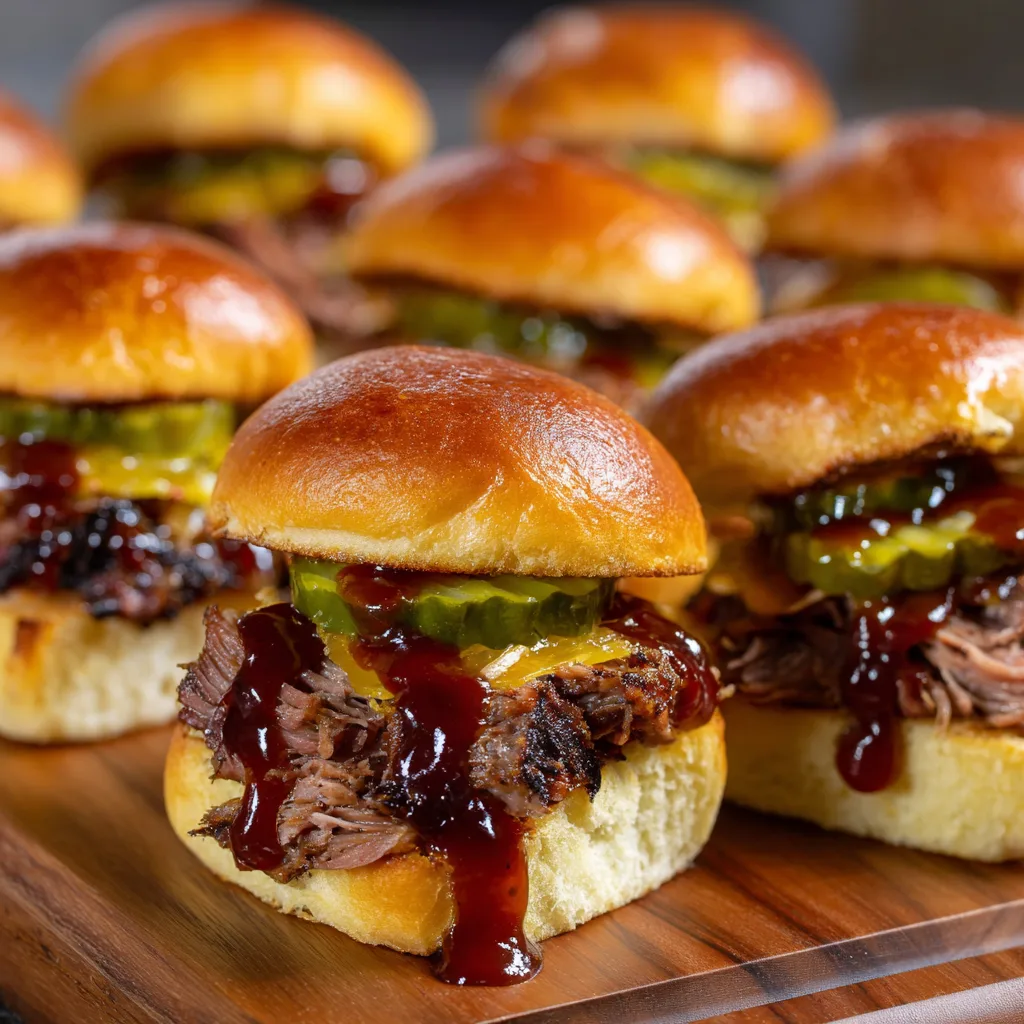 Texas-Style Smoked Brisket Sliders