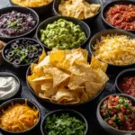 Tortilla Chip Nacho Bar for a Crowd