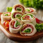 Turkey Club Pinwheel Wraps (picnic)