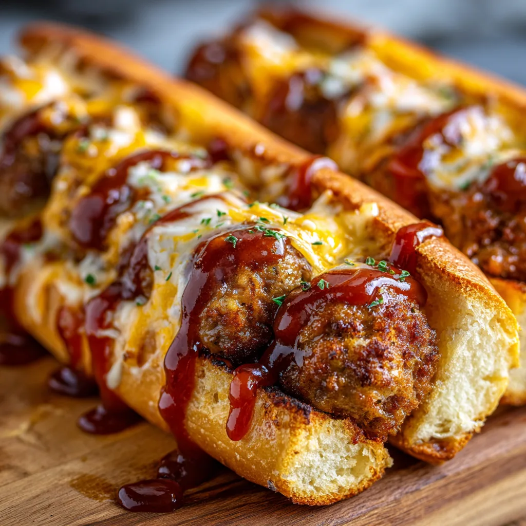 BBQ Meatball Subs (Game Day Favorite!)
